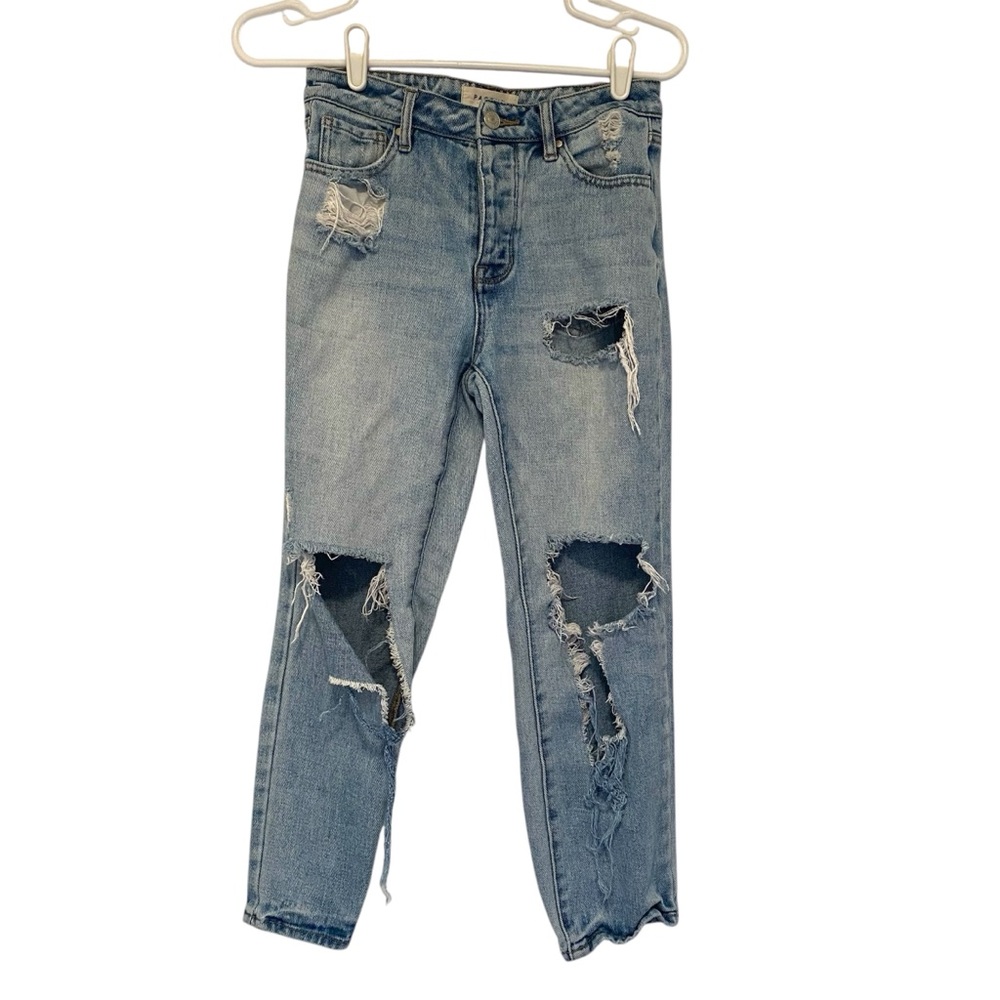 Pacsun distressed jeans. “Mom Jean” style